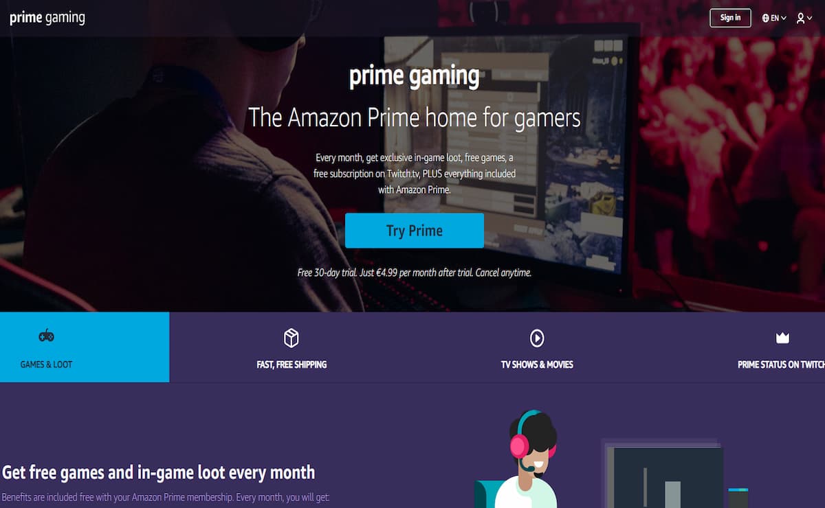 10 games totally free if you have Amazon Prime