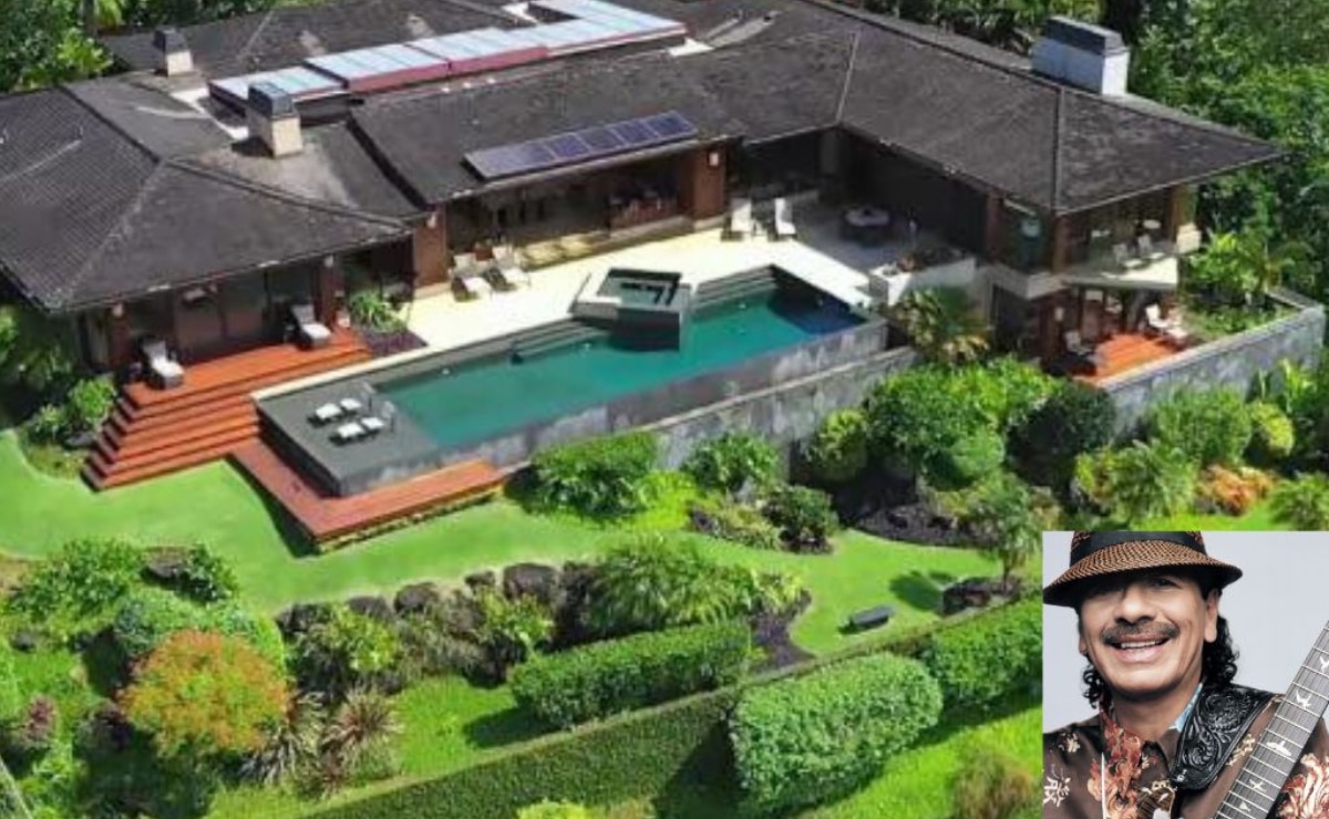 The house on the island of Kauai|Carlos Santana's mansion