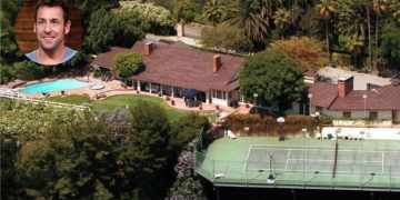 Adam Sandler home|Adam Sandler pool house