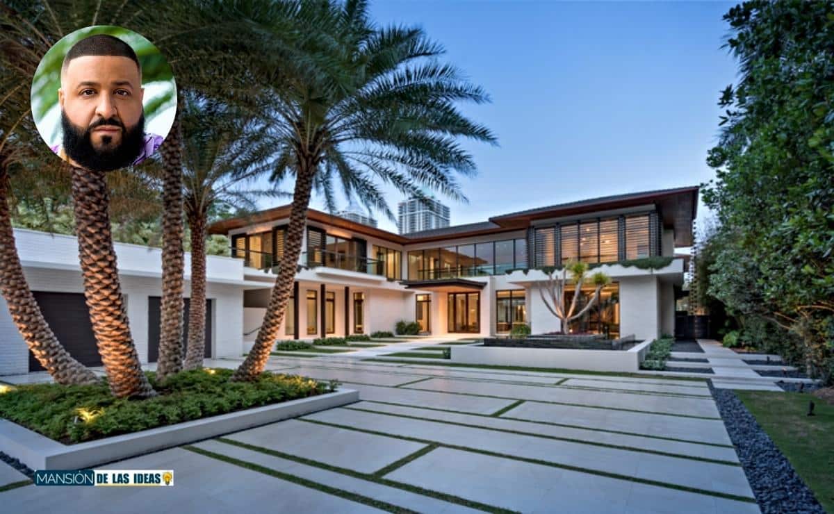 house DJ Khaled|exterior home DJ Khaled|private home cinema DJ Khaled