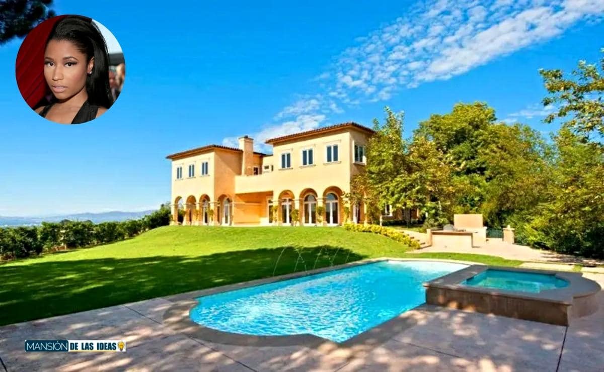 Nicki Minaj home|swimming pool Nicki Minaj house