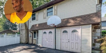 famous sportsman mansion pennsylvania|gardens outdoor spaces climate|bedroom entertainment childhood basketball|kobe bryant childhood home