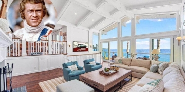 famous actor mansion california|broad beach pacific ocean|privacidad costa oeste |open floor plan home glass
