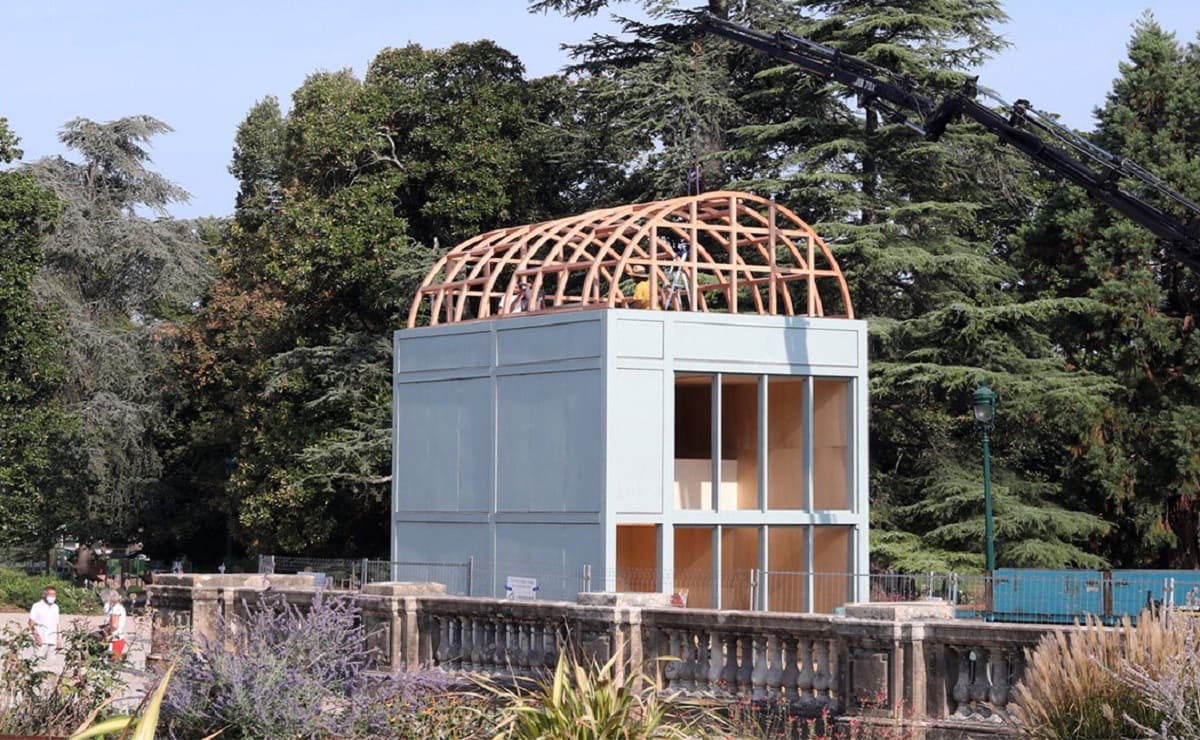 flexible future modular home|minimalism expandable modular transportable modules|terrace dome climbing house|