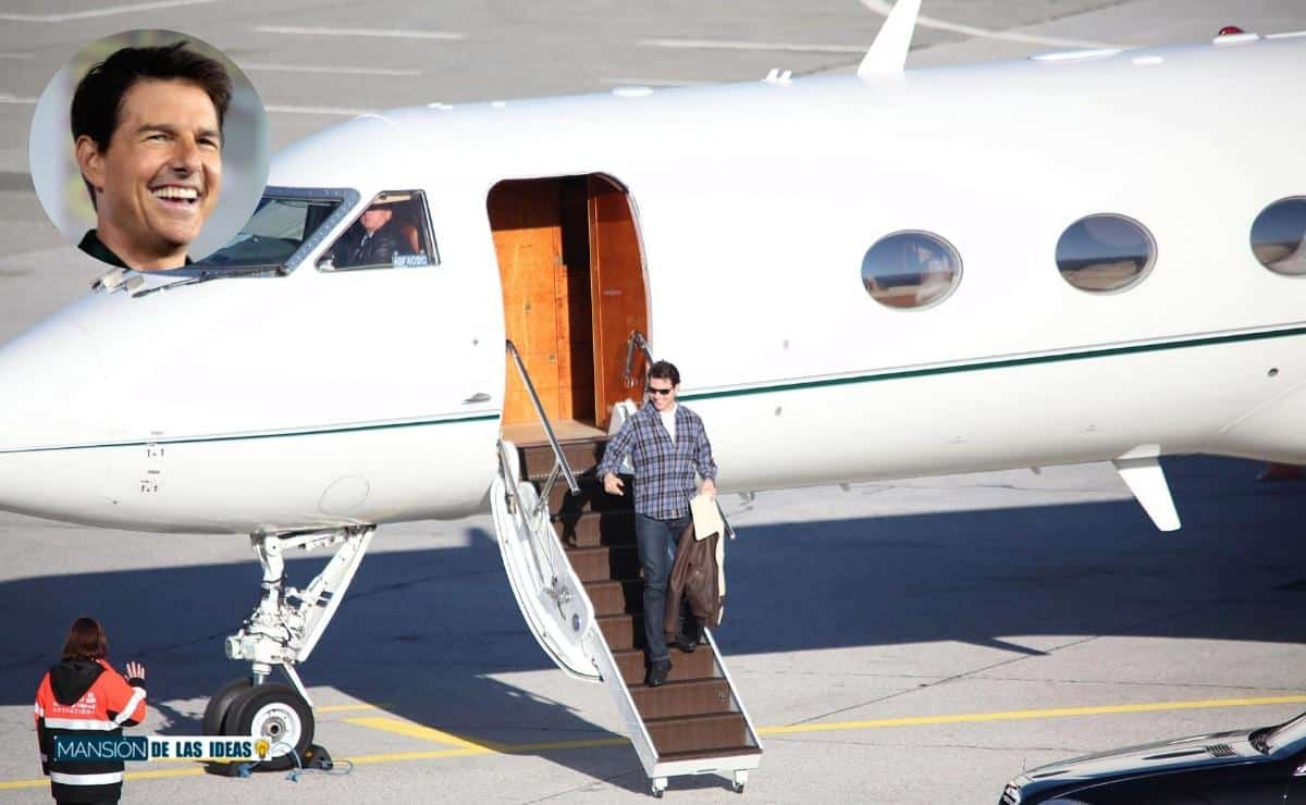 Tom Cruise private jet||interior private jet Tom Cruise