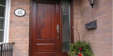 clean wooden doors