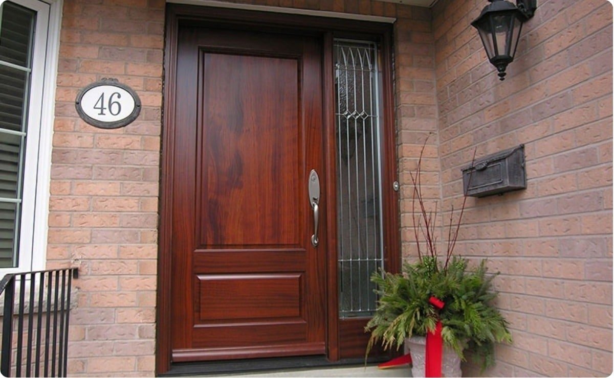 clean wooden doors