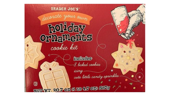 Trader Joe's Holiday Ornament cookie kit