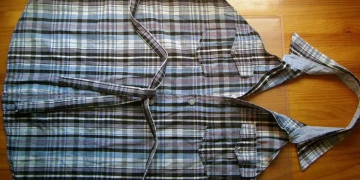 Cómo hacer delantal con camisa