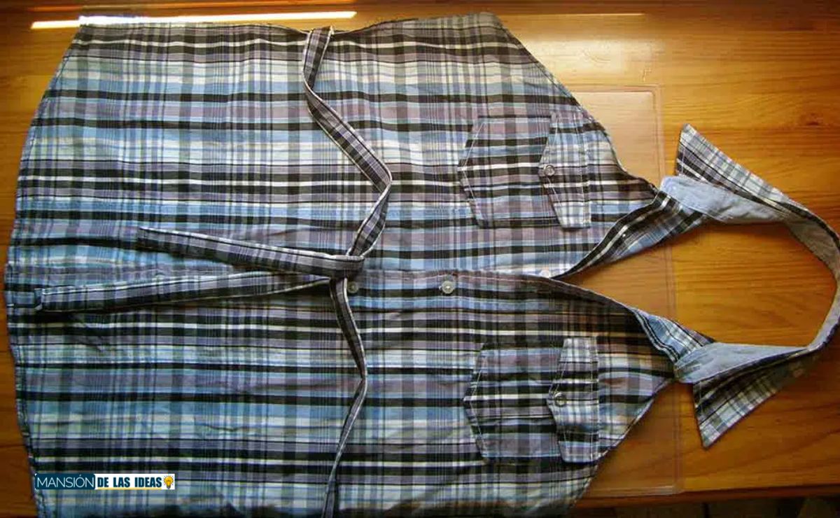 Cómo hacer delantal con camisa