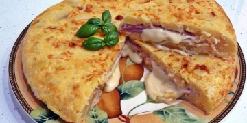 tortilla patatas jamón queso