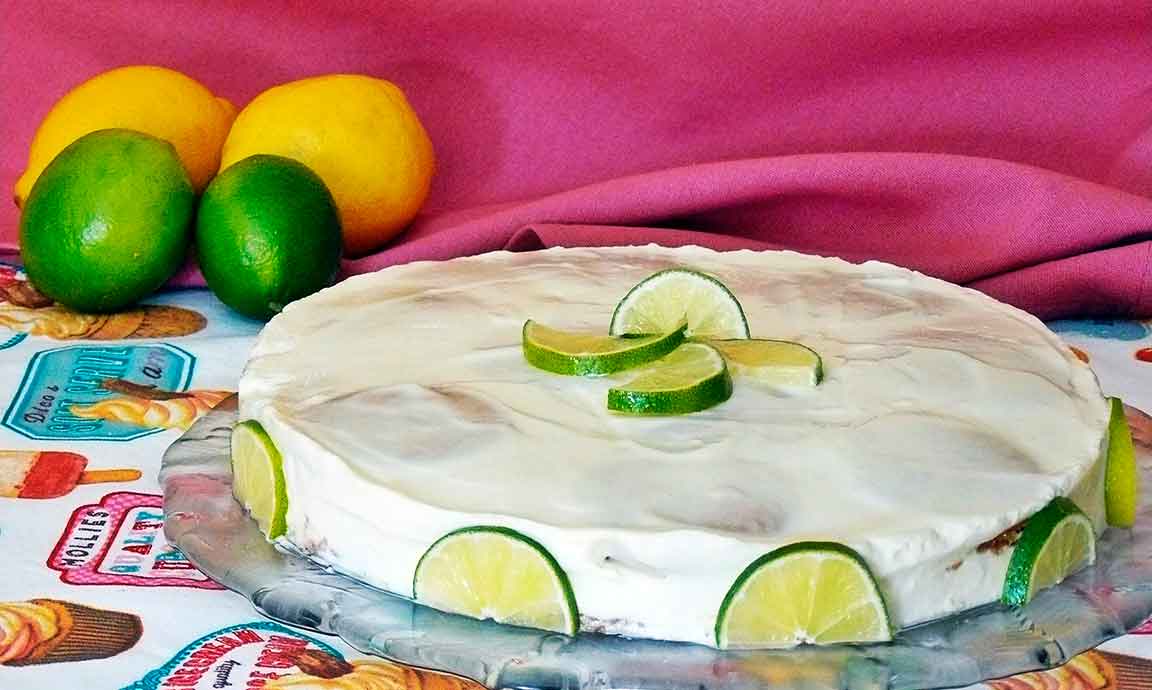 tarta de galletas y limón