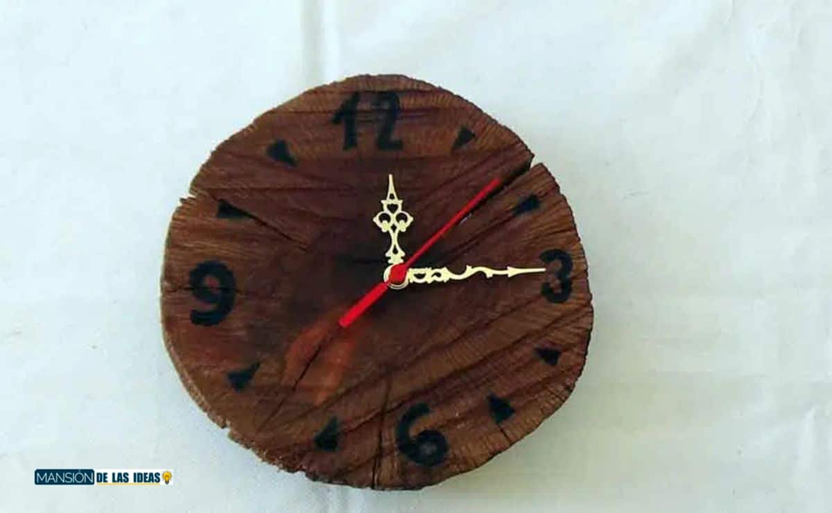 Reloj rústico madera