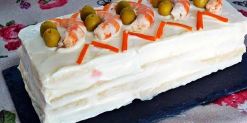 pastel langostinos