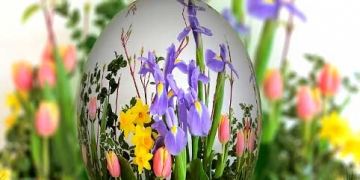 eggs-to-decorate, -egg-with-featured-flowers