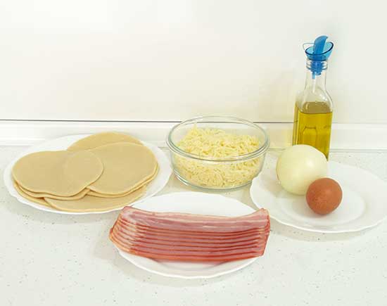 Empanadillas de queso y bacon
