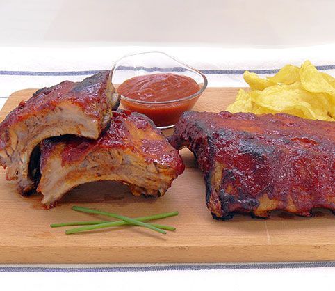 BAKED RIBS WITH BARBECUE SAUCE