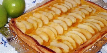 tarta manzana flan