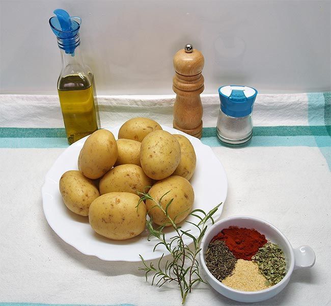 Patatas al horno con especias