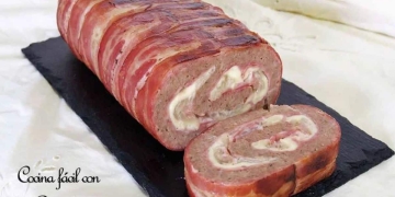 rollo carne relleno