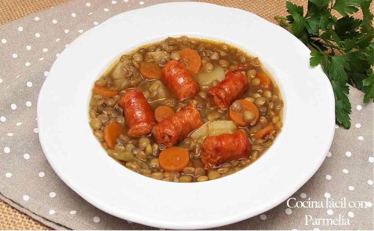 lentejas con chistorra