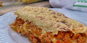lasaña con carne