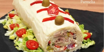 enrollado sandwich atún receta