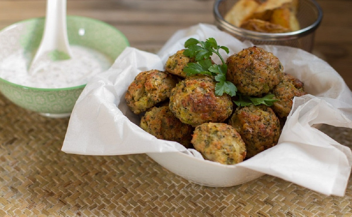 Como preparar Albondigas de pollo y brocoli