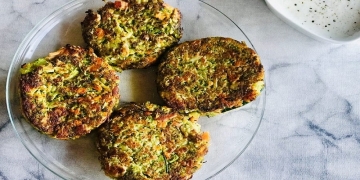 Broccoli and carrot pancakes
