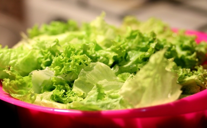 lechuga preparada para ensalada