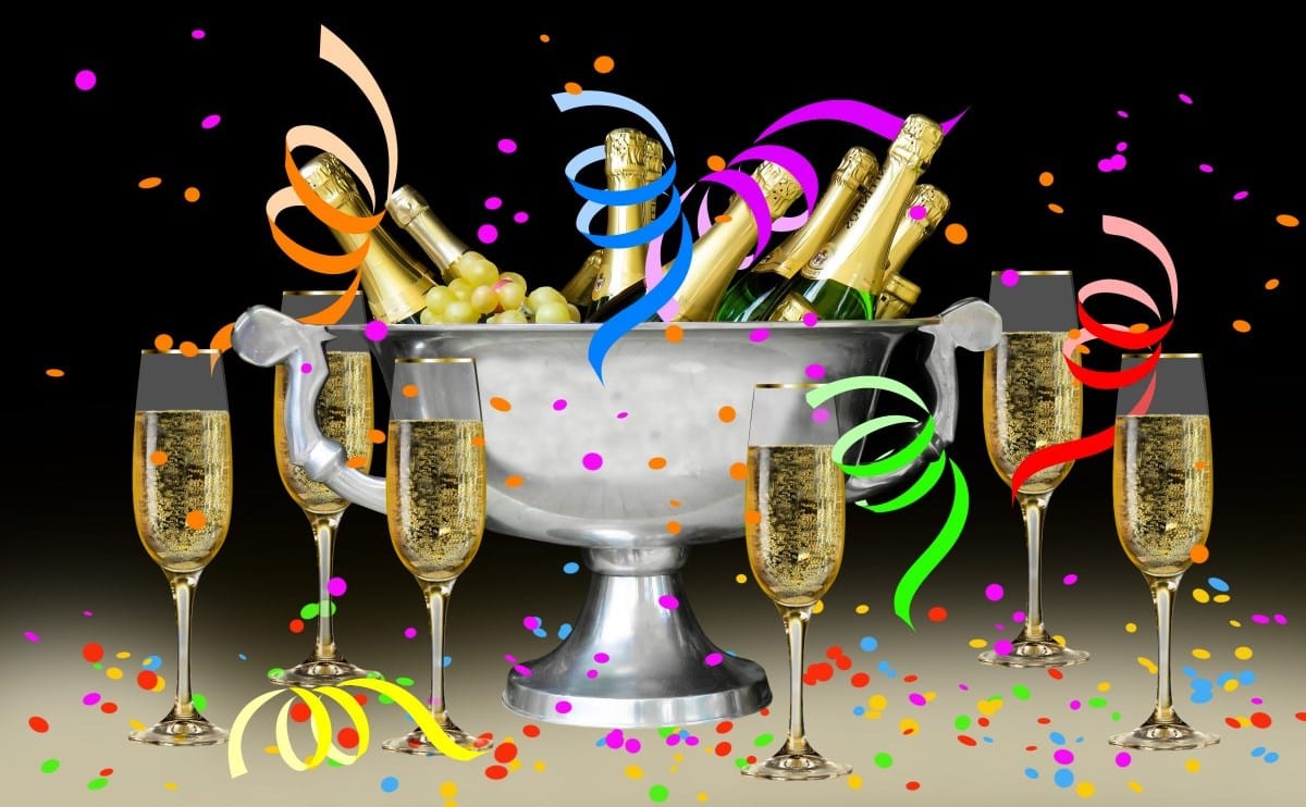 brindar en celebraciones con Champagne