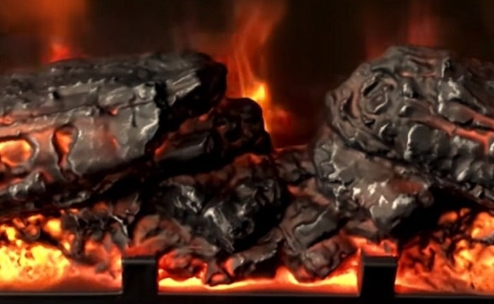 chimenea amazon electrica leña simulacion fuego oferta navidad mueble