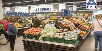 supermercado ALDI por dentro