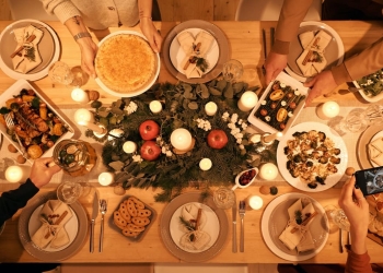 cena de navidad familiar