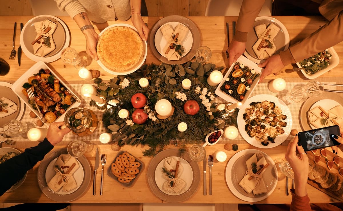 cena de navidad familiar