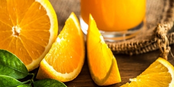 naranja ácida y dulce