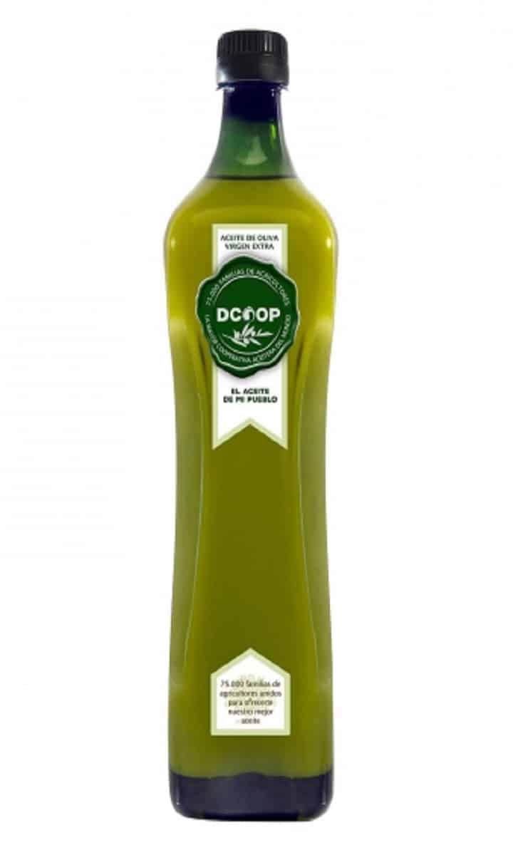 Botella de aceite de oliva virgen extra de Dcoop