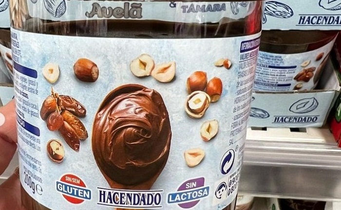 mercadona centro comercial españa nutricion azucar avellana cacao datiles crema para untar salud postre dulce supermercado
