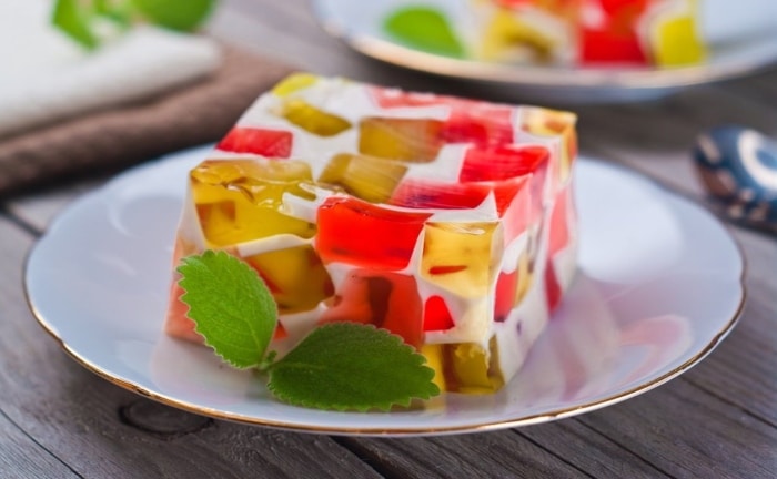 gelatina de Agar-agar de muchos sabores y colores