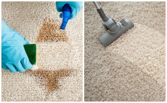 home tricks to clean carpet