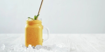 Batido de jugo de naranja