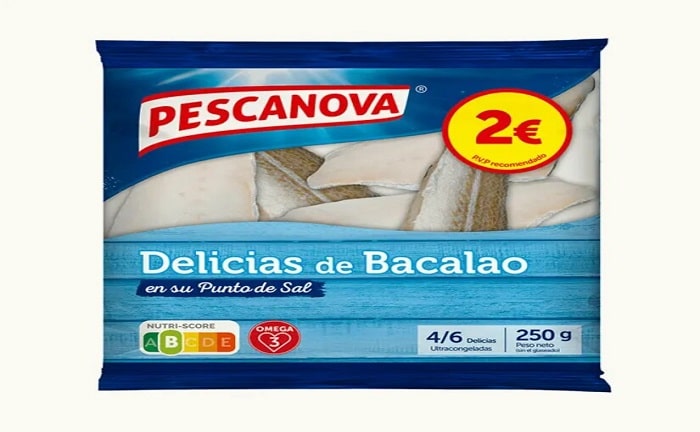 Delicias de bacalao de la marca Pescanova