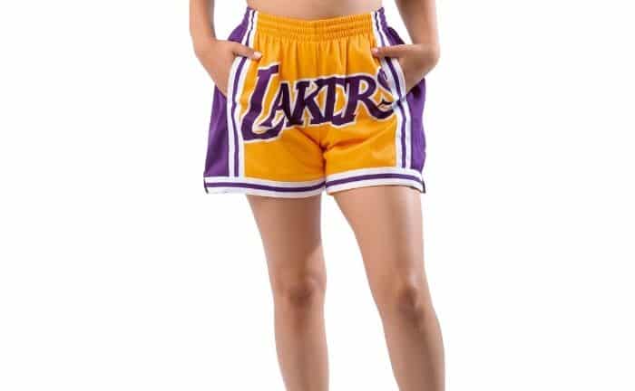 Pantalones cortos Lakers Mitchell Ness estilo retro