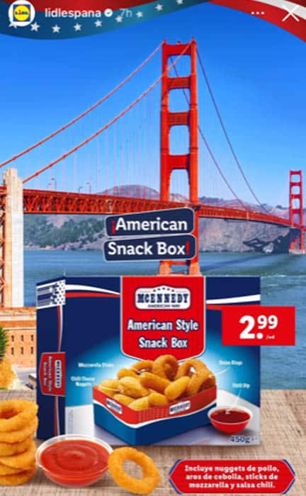 American snacks box de venta en Lidl