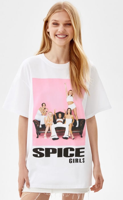 Camiseta mangas cortas Spice Girls de Bershka