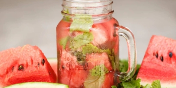 Batido de sandía sin leche