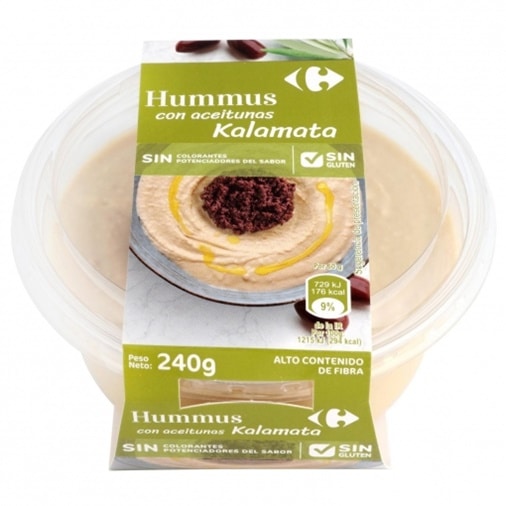 Hummus con aceitunas Carrefour
