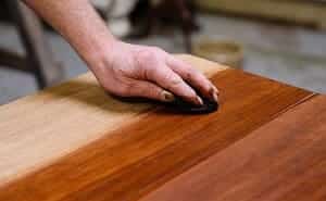 polishing wood furniture wax