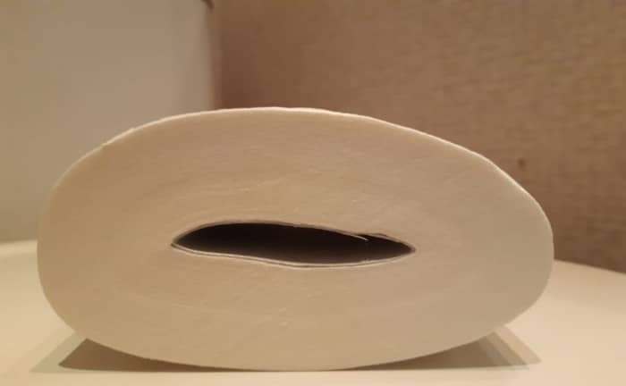 papel higiénico aplastado