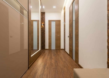 white minimalist home hallway
